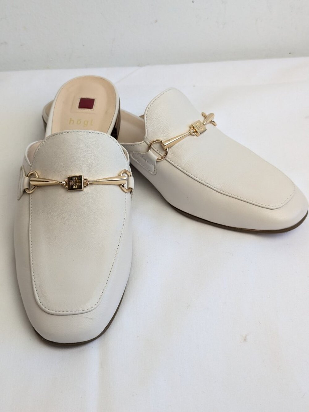 Hogl Cream Mules